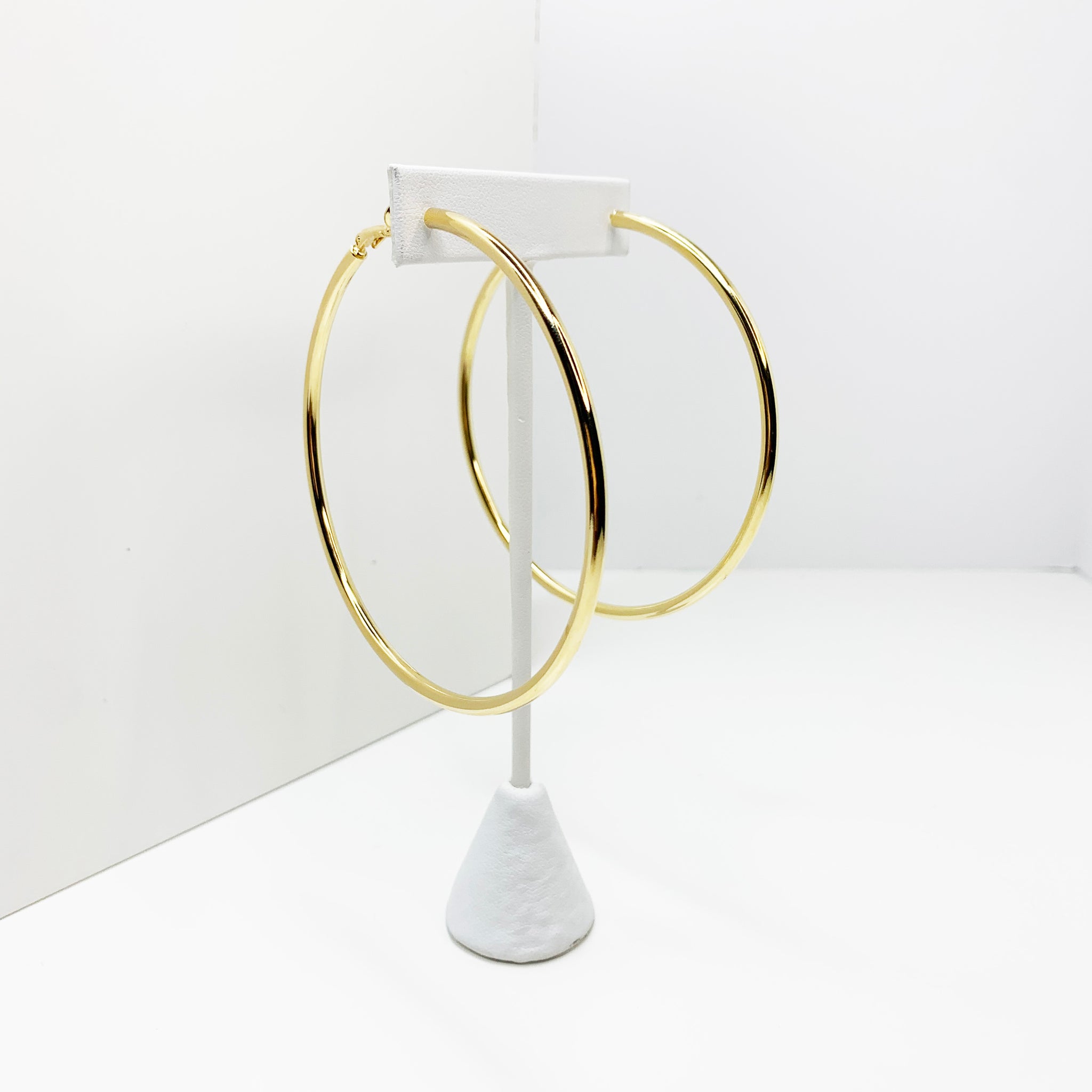 Oversized Thin Gold Hoops 