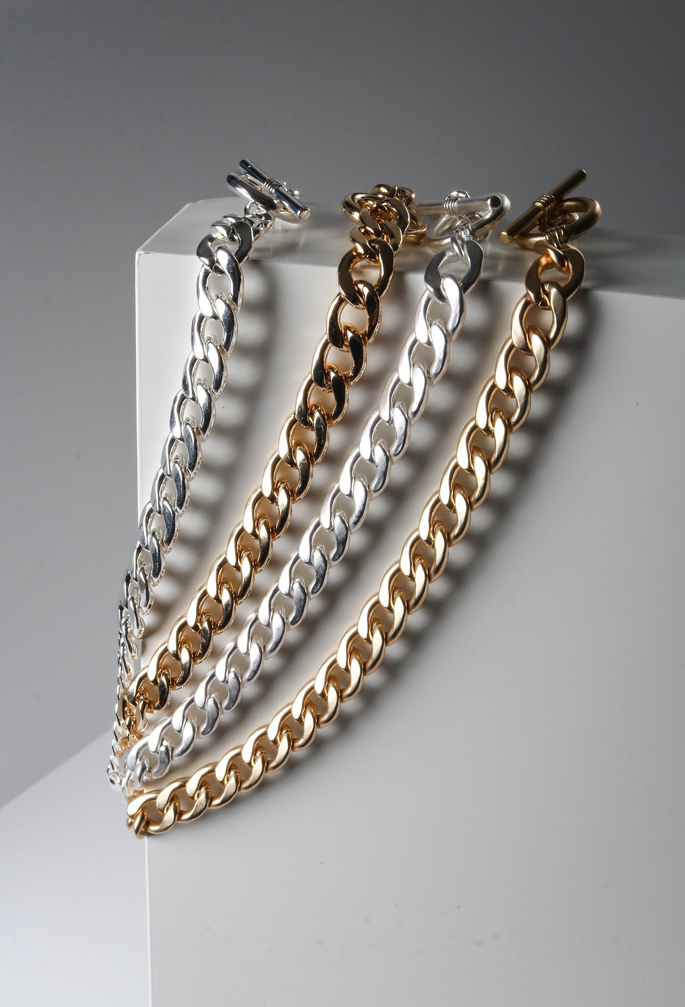 Gold and Silver Chain Chokers 
