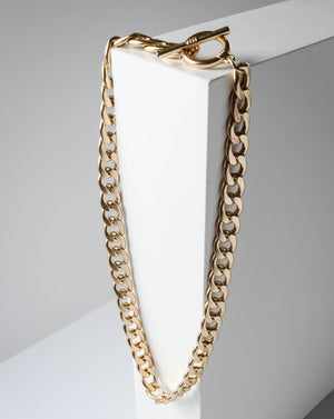 Matte Gold Chain Choker 