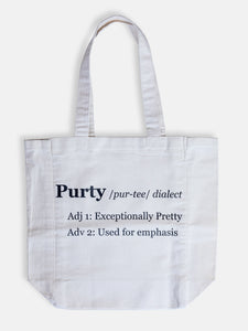 Purty Definition Canvas Tote